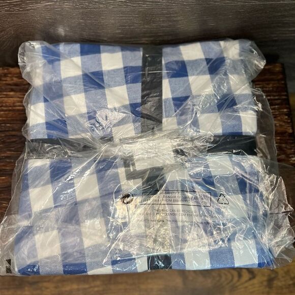Bath & Body Works Blue and White Gingham Flannel Pajama in Size 10R. NWT! - Picture 11 of 11